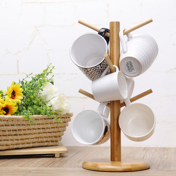Bambou mug rangement